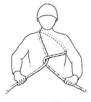 Křížové jištění přes rameno - dvojité