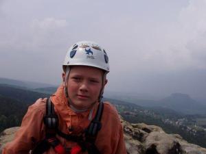 Na vrcholu Velké Slepičí věže