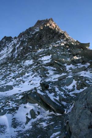 Začátek hřebene, skoro letní podmínky ;-