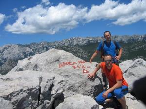 Na vrcholu Aniča kuk