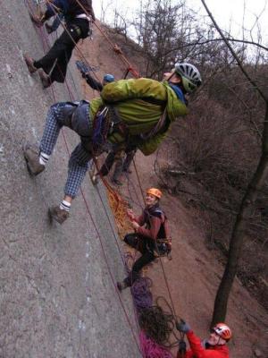 Ondrovo Selbstseilrolle s Mamánkovou dopomocí