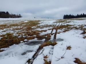 Stopa osamělého běžkaře