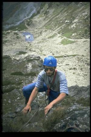 kozí kopka nad červenou dolinou, přímo pilířem