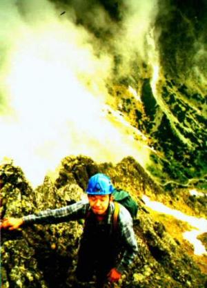 Vysoké Tatry, Prostřední hrot, Východní hřeben III, hustá mlha