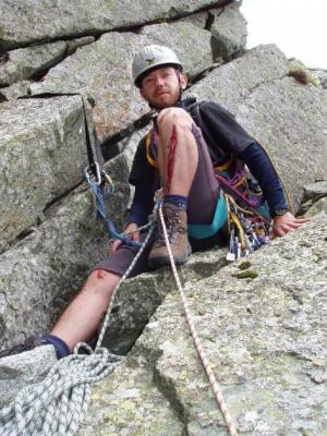 Vyoké Tatry. Po neúspěšném pokusu o výstup Nemeckým rebríkom