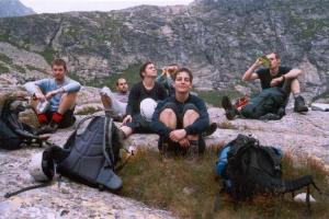 Zasloužený odpočinek po sestupu, Vysoké Tatry