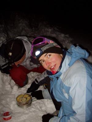 Večeře na Malé Fatře