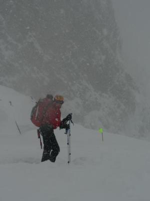 "Sjezd" z Teryho chaty - v hangu