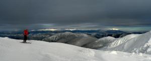 Nízké Tatry - Vánoce 2008 - panorama Vysoké Tatry