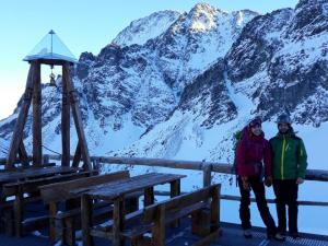 S Klárou na Zbojnické chatě